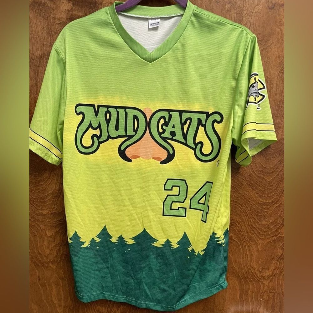 Miguel Cabrera 24 Pollen Pine Trees BIG NOSE Carolina Mudcats sga Jersey shirt